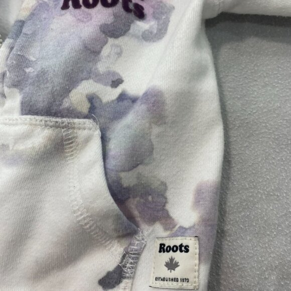 Roots White and Purple Kids Hoodie - Picture 2 of 5